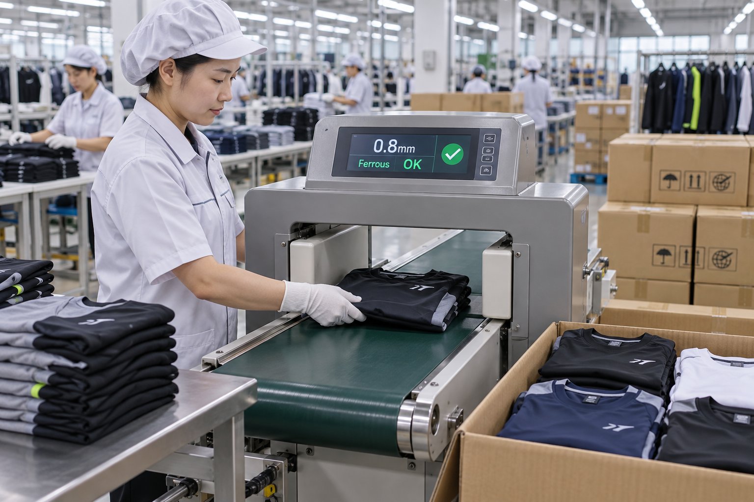 Dual-probe conveyor needle metal detector
