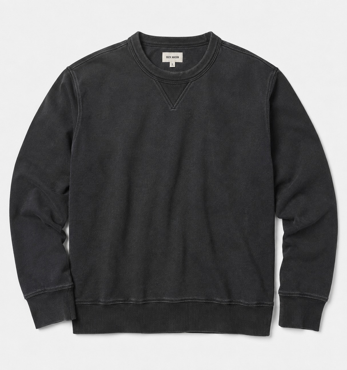 Classic Vintage Washed French Terry Crewneck Sweatshirt