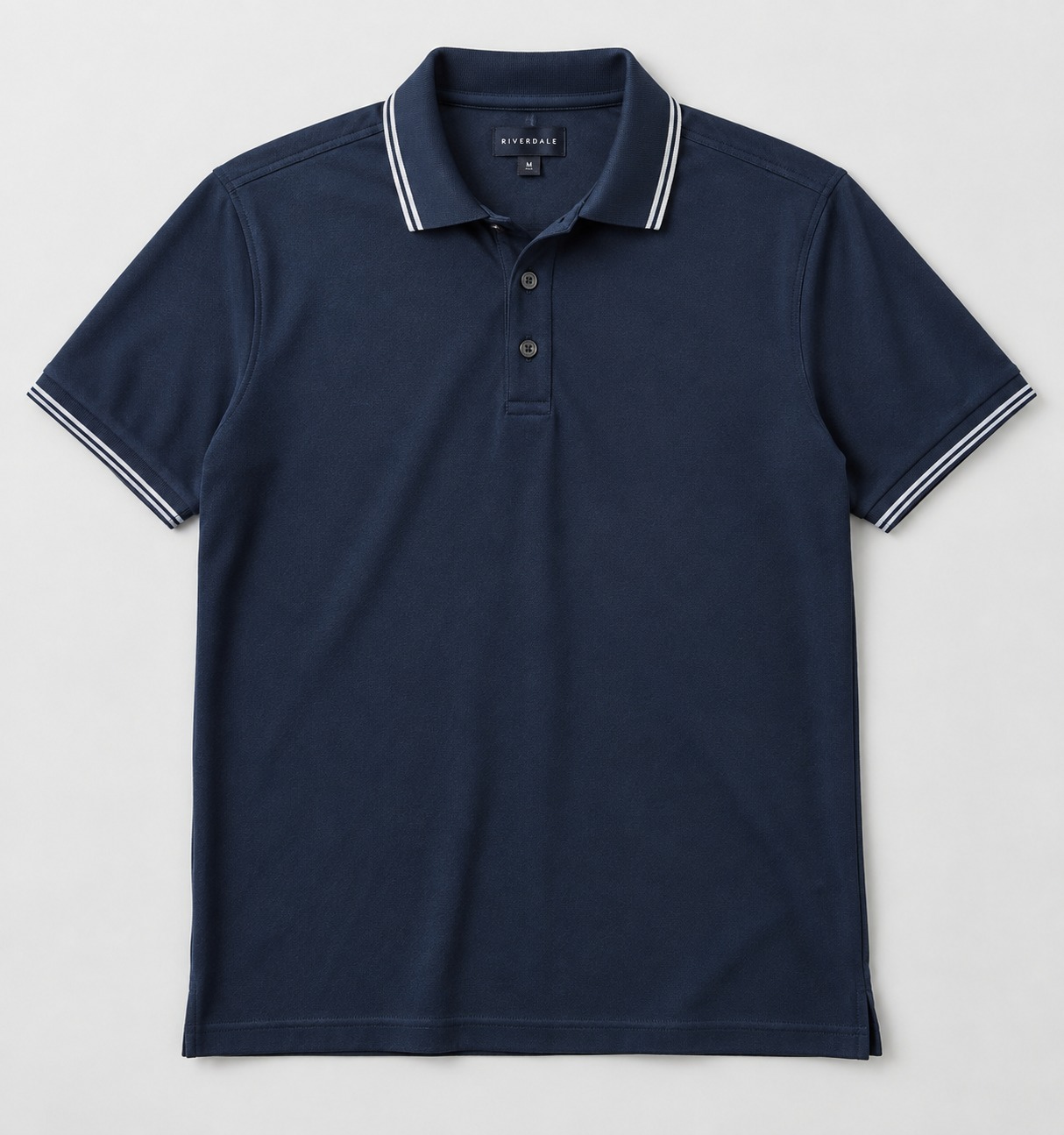 Technical Pique Sport Polo with Contrast Collar