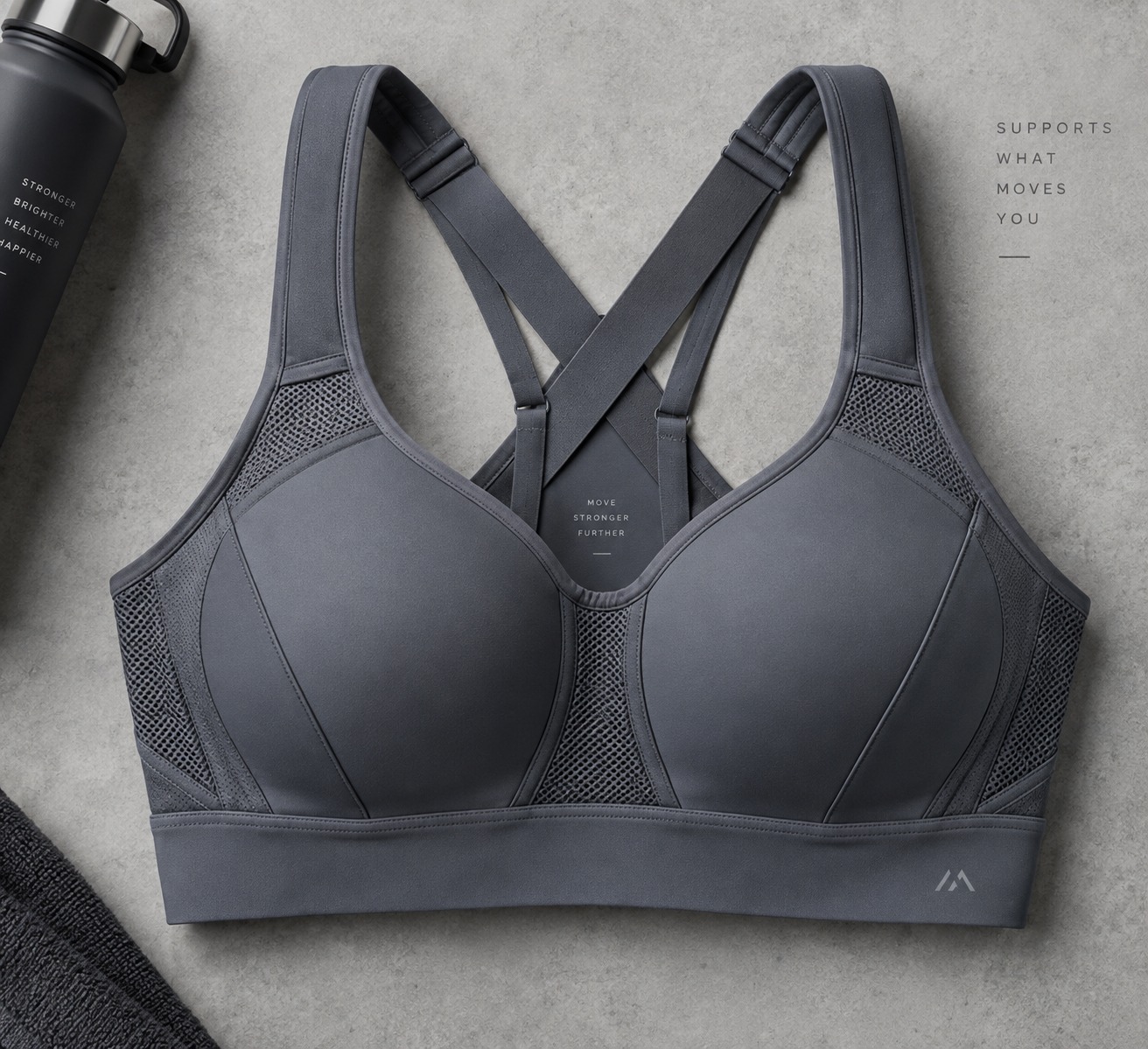 Women's High-Impact Molded Cup Fitness Bra