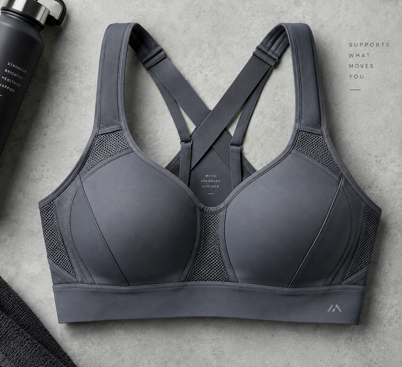 Women's High-Neck Zip-Front Racerback Performance Sports Bra - WideWay Sportswear