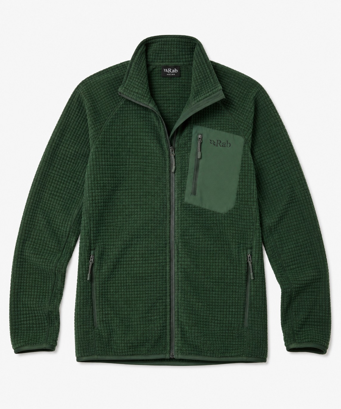 Technical Grid-Fleece Breathable Midlayer Jacket