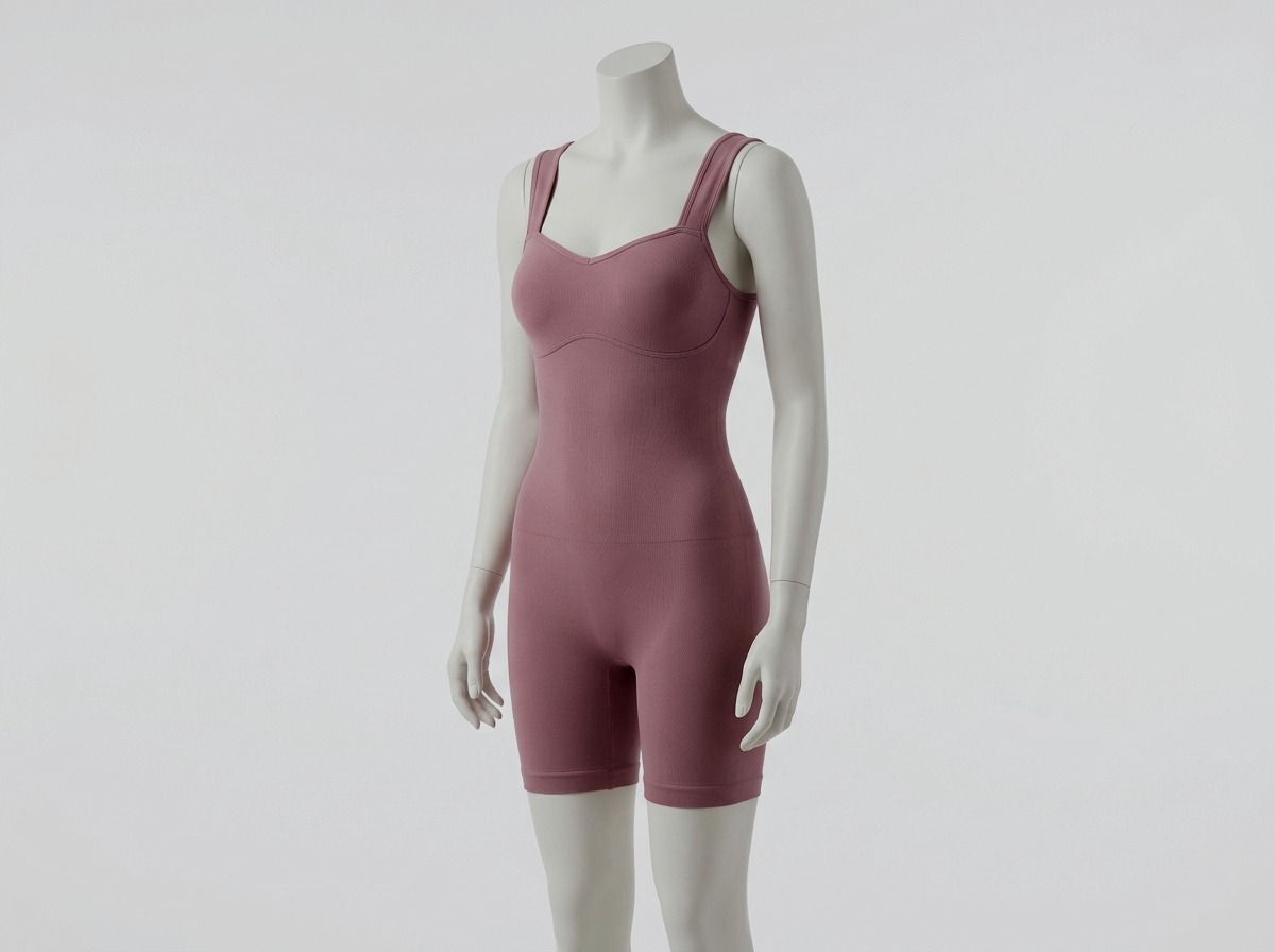 Low-Back Scoop-Neck Butter-Soft Compression Studio Romper with Removable Cups - WIDEWAY Sportswear OEM