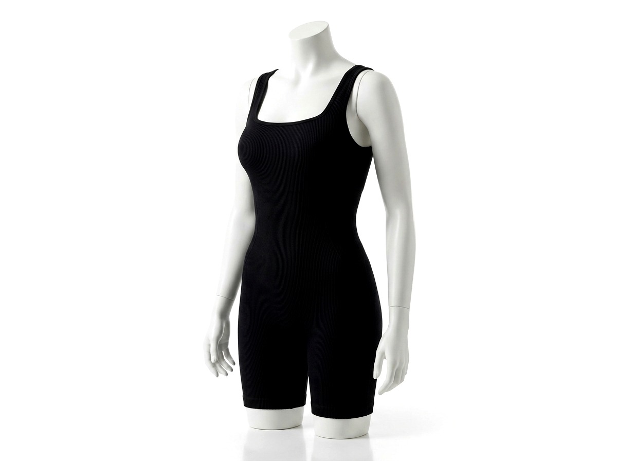 Seamless Ribbed One-Shoulder High-Stretch Performance Gym Romper - WideWay Sportswear