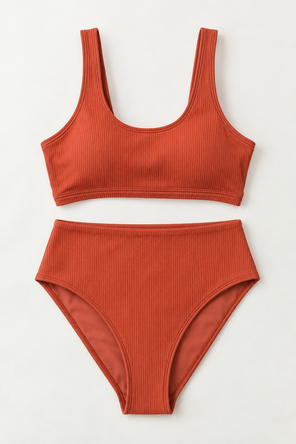 High-Waisted Athletic Performance Bikini Set