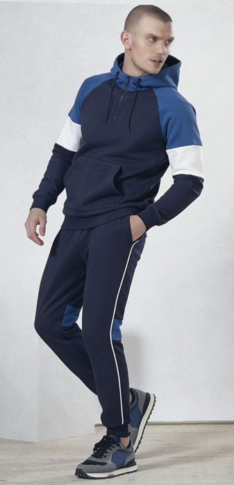 Classic 90s Retro Colorblock Crinkle Nylon Windbreaker Tracksuit Set - WideWay Sportswear