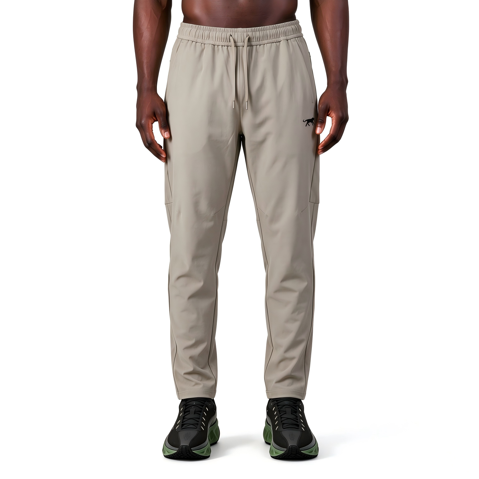 Men's Lightweight Stretch Woven Jogger Pants, Quick Dry Athletic Tapered Track Pants